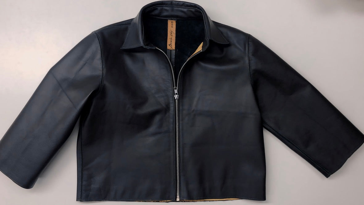 SMALL EVIL EYE LEATHER JACKET