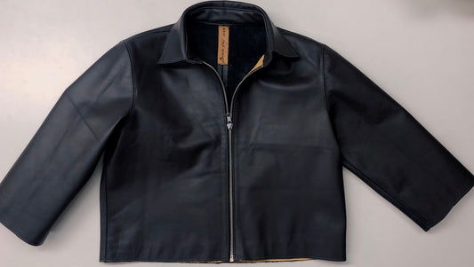 SMALL EVIL EYE LEATHER JACKET