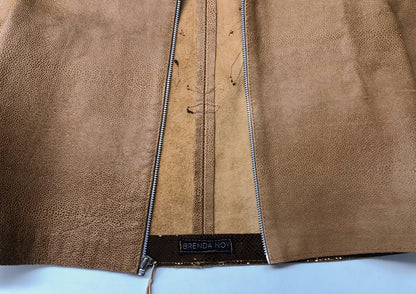 LEATHER JACKET bull motif