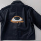SMALL EVIL EYE LEATHER JACKET