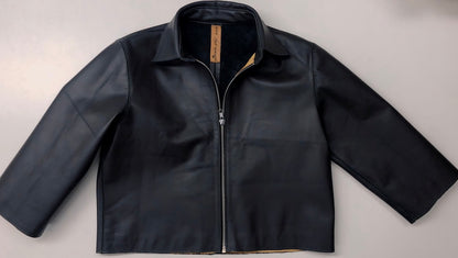 SMALL EVIL EYE LEATHER JACKET