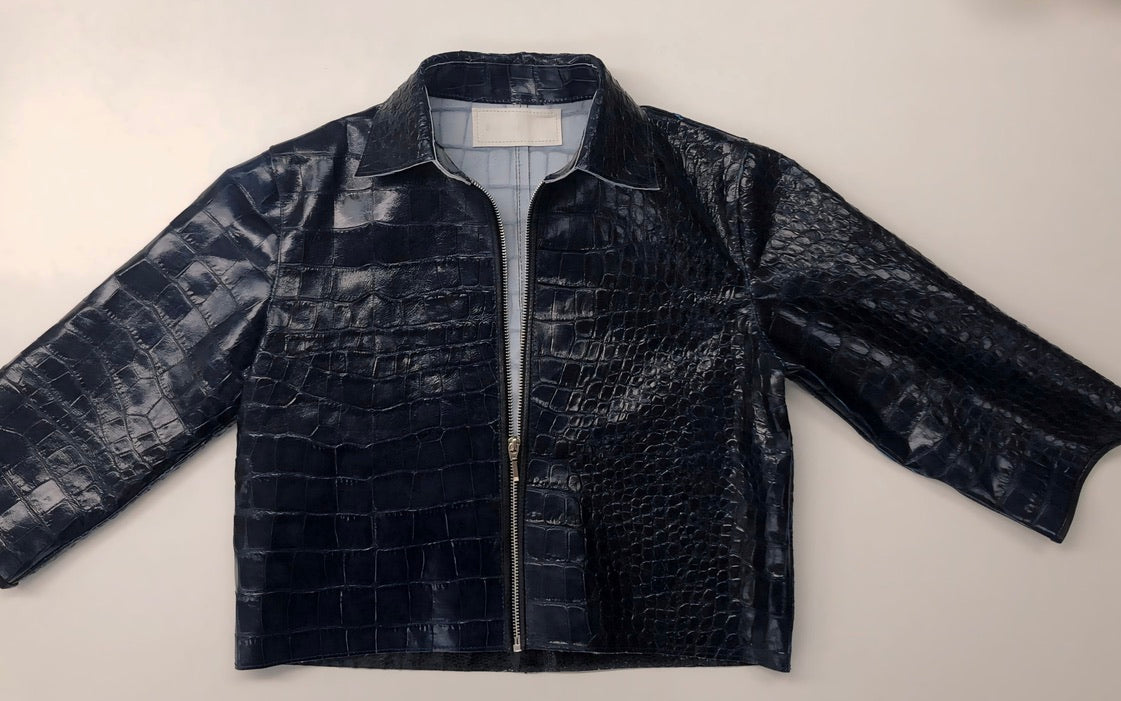 SNAKE LEATHER JACKET