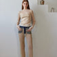 Signature Rhinestone Golden Jean