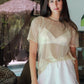 Scheana Gold Mesh Top