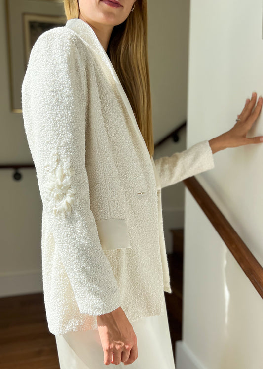 Silk Sequined Blazer